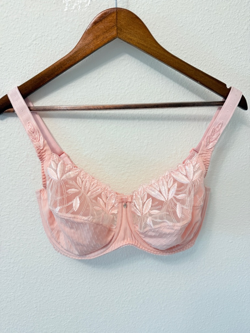 PrimaDonna Pink Embroidered Underwire Full Cup Bra Size 34F EU 75F